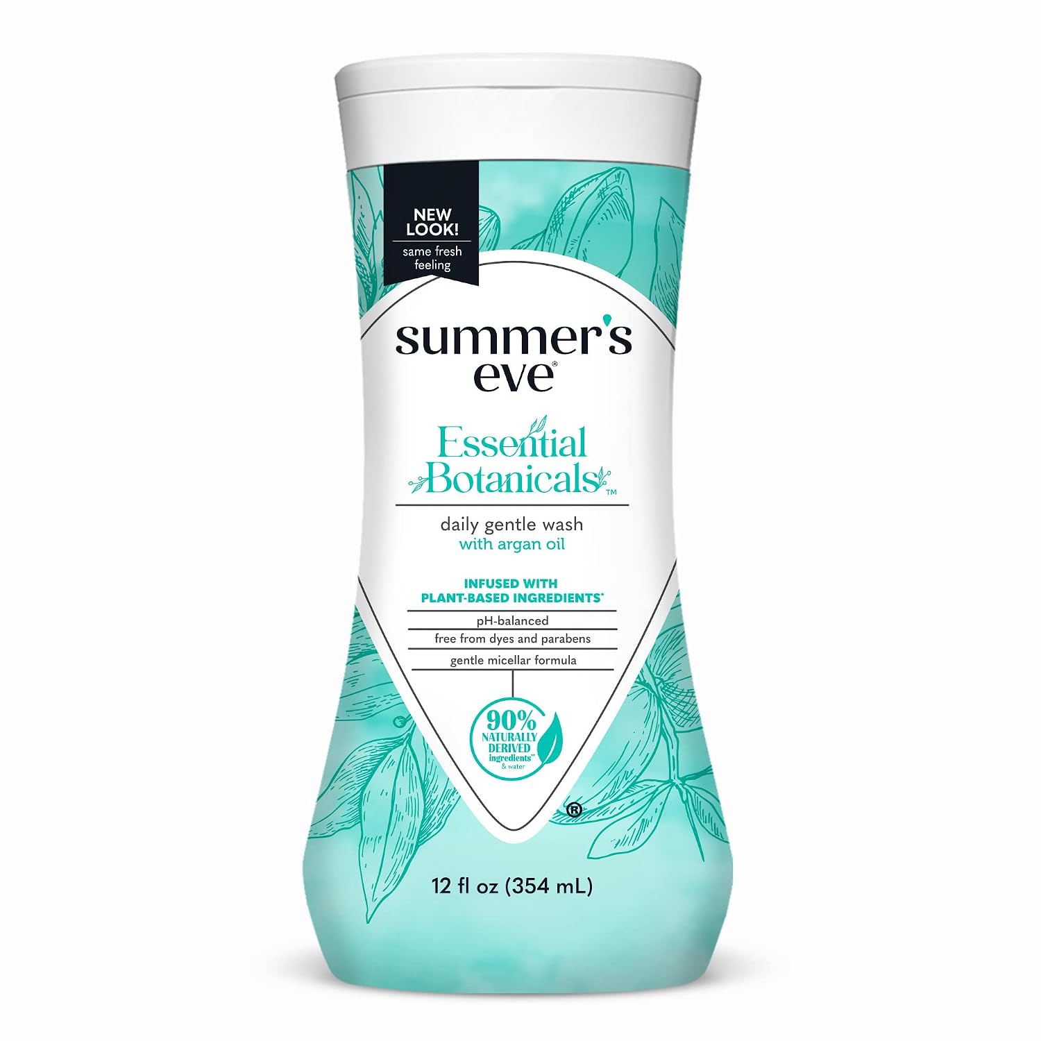 Summer’s Eve Essential Botanicals Daily Feminine Wash, Coconut Aloe, Gentle pH-Balanced Body Wash for Women, Feminine Care to Remove Vaginal Odor, Gynecologist Tested, 15 fl oz