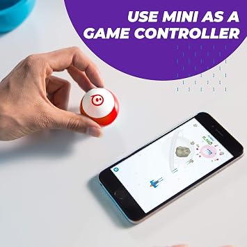 Sphero Mini (Blue) - Coding Robot Ball - Educational Coding and Gaming for Kids and Teens - Bluetooth Connectivity - Interactive and Fun Learning Experience for Ages 8+ | Educational Coding and Gaming, Bluetooth Connectivity, Interactive and Fun Learning, Ages 8+