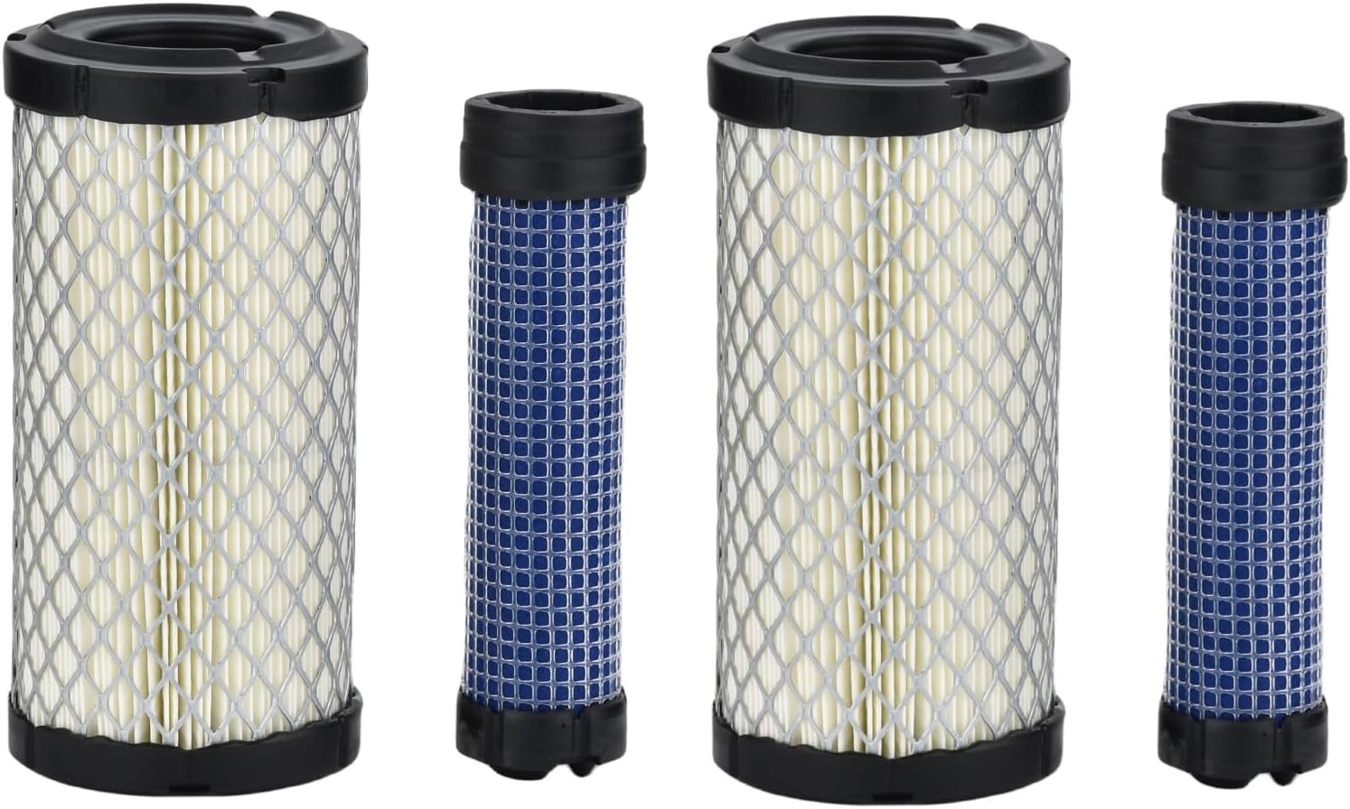 M113621 M123378 Air Filter Kit Compatible with 1023E 1026R 1200 1720 1725 2030A 2210 2500,Fits Kawasaki 11013-7029 11013-7048(set of 2)