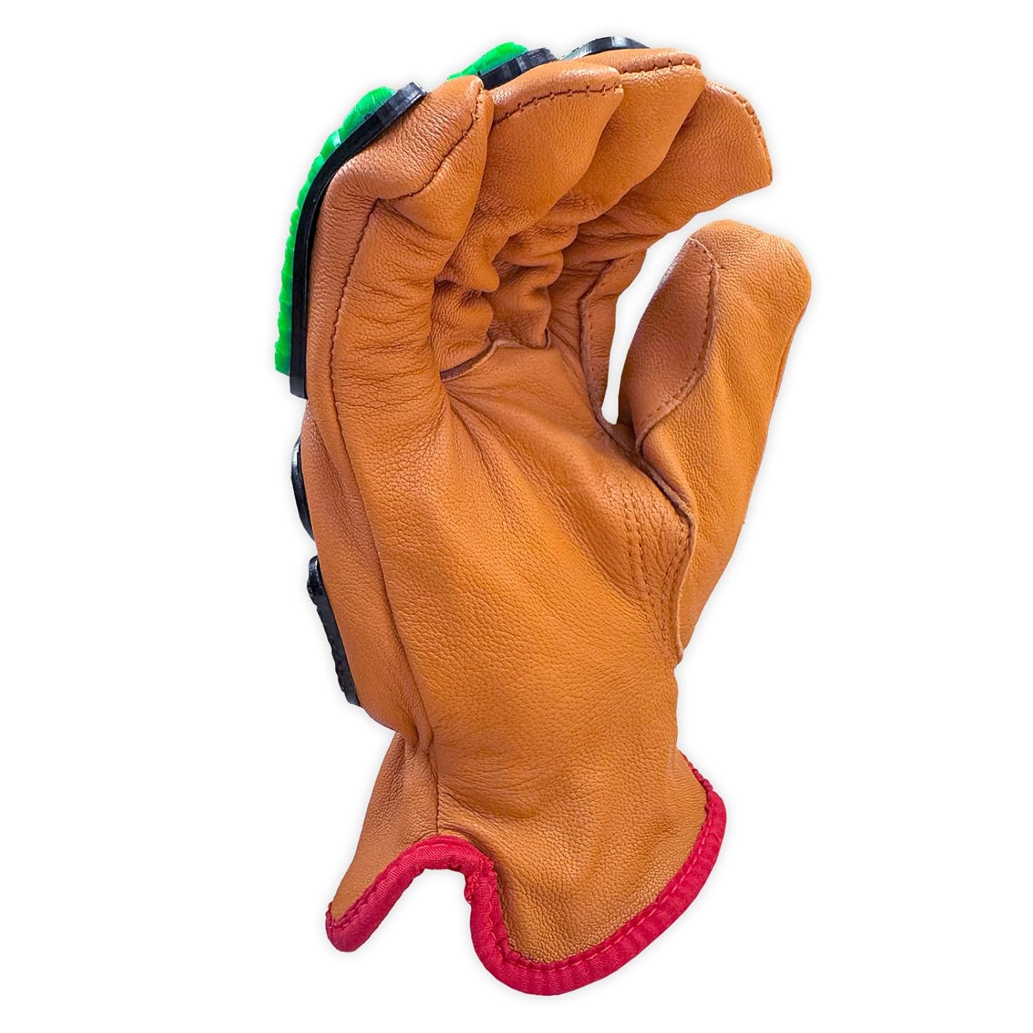 MAGID T-REX Impact Glove, 11/2XL, 6 Pairs, Oil Blocking Goatskin Driver Style, TRX814OB