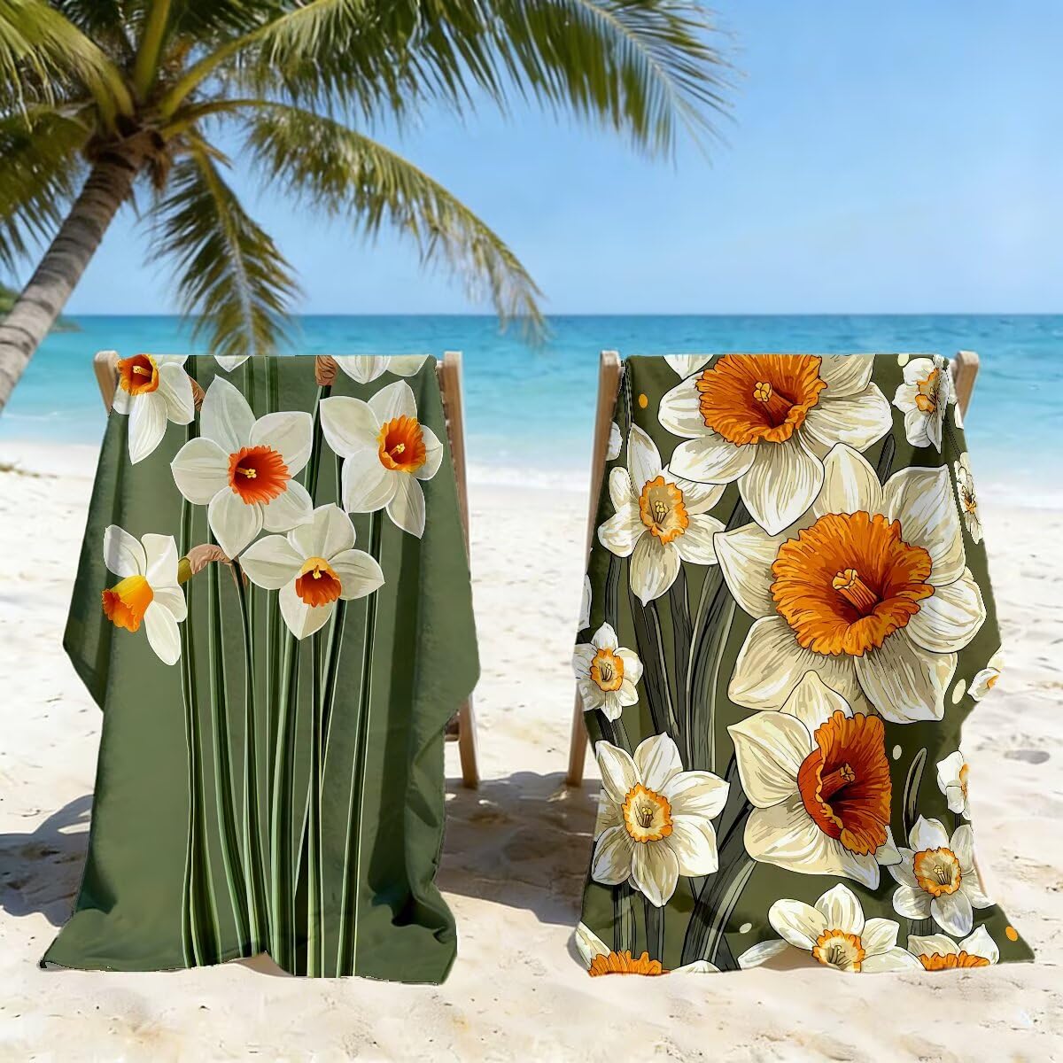 Toalla Playa 90x180 cm, Toalla Gimnasio Microfibra Secado Rapido, Juego de 2 Antiarena Toallas de Playa, Ligera Compacta Toallas Microfibra Grande para Viaje, Regalo Mujer Hombre (Verde salvia) -5087