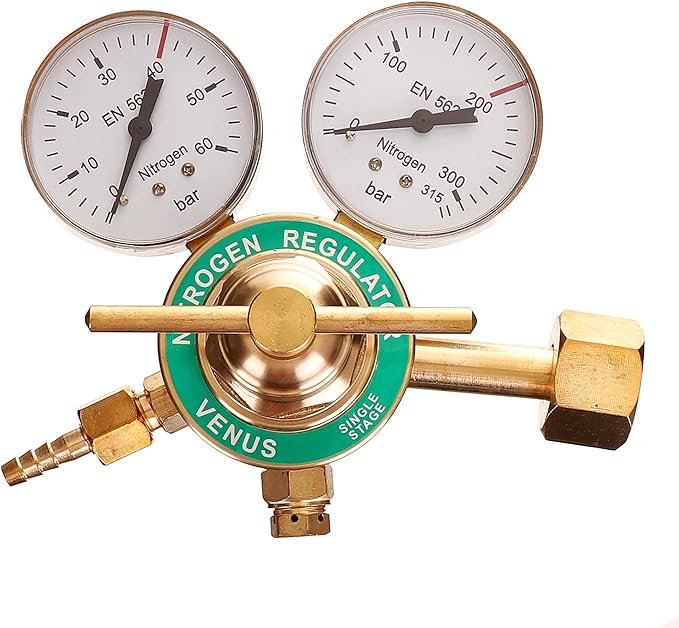 HARIPYER Stickstoffregler 4000 Psi - Mit 2m Gasleitung Für Schweißen & Labor
