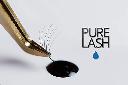 Miniatura 8 de Pegamento de extensión de pestañas más sensible, Pure Lash  Etiqueta blanca  0.2 fl oz  2-3 segundos de tiempo de secado  Retención 4-5 semanas  Uso