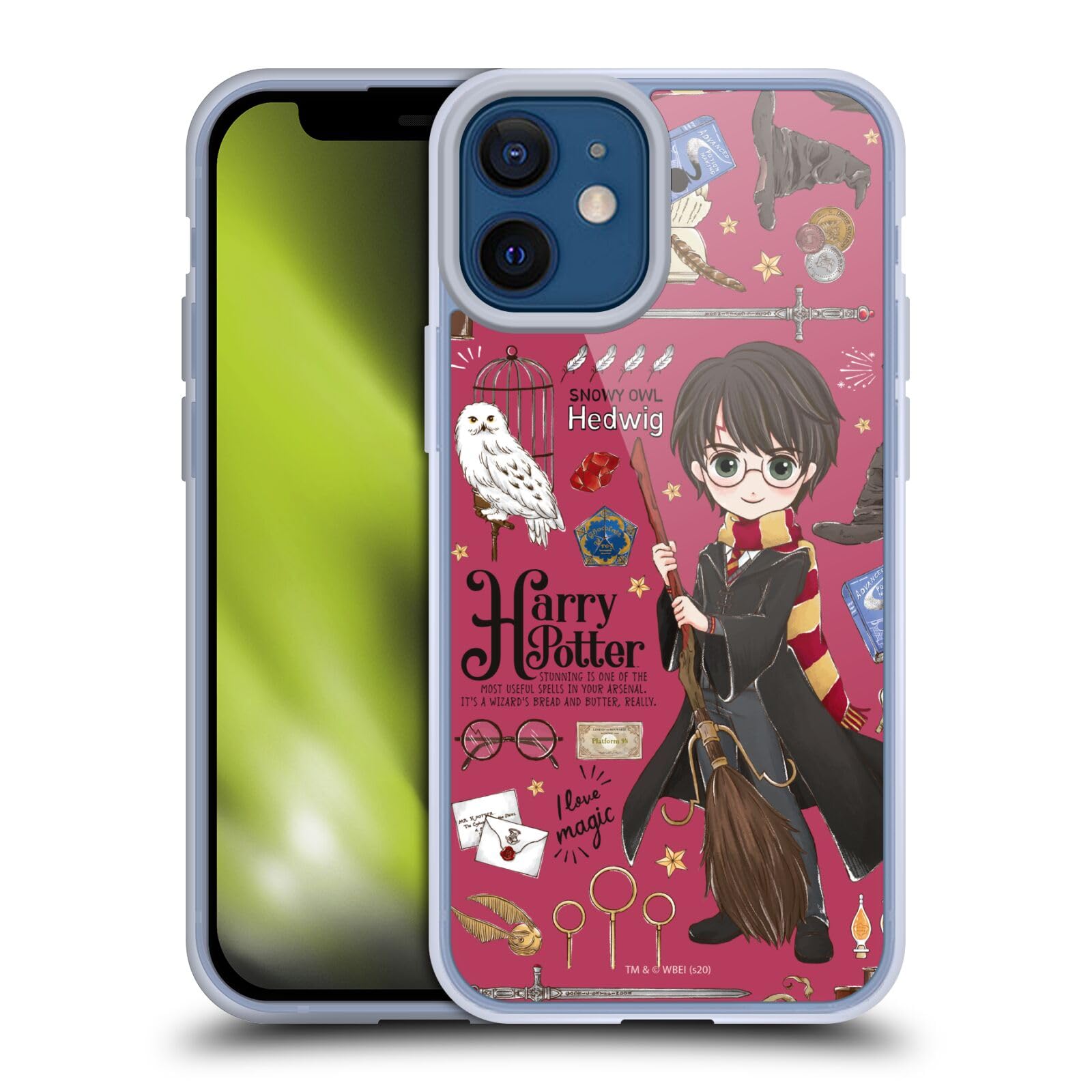 Head Case Designs Licenciado Oficialmente Harry Potter Patrón Luna Reliquias de la Muerte XXXVII Caso Funda de Gel Suave Compatible con Apple iPhone 12 / iPhone 12 Pro — view 163