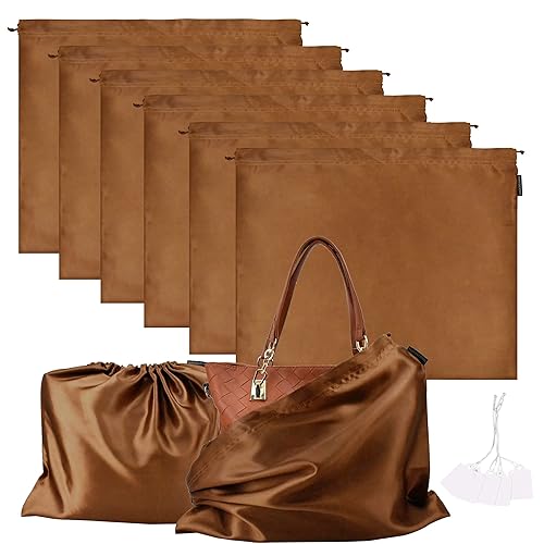 6 Pack Dust Bags for Handbags Silk Dust Cover Bag