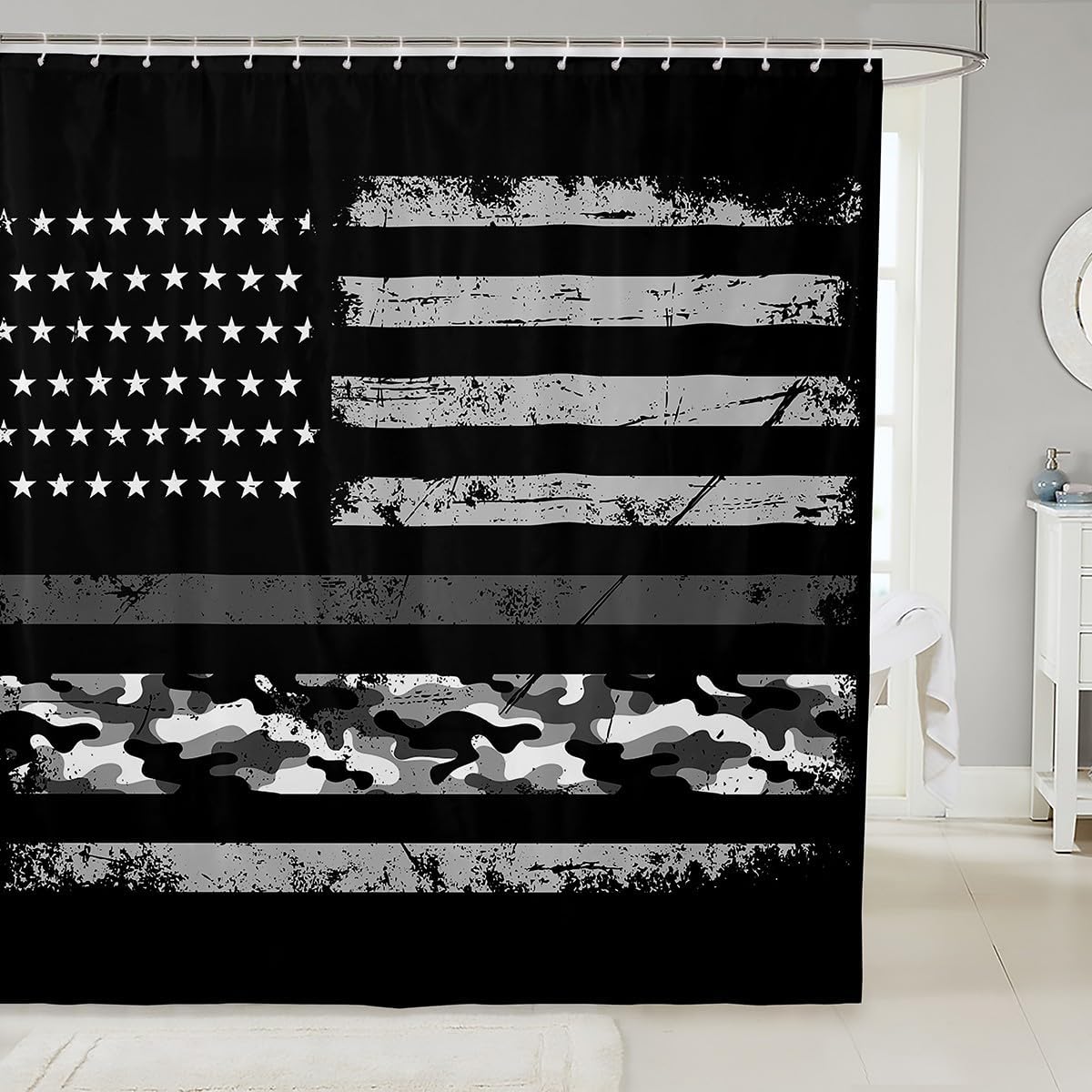 Cheer and Beer Theme Shower Curtain Beer Festival Bathroom Curtain for Kids Boys Men Adult Room Decor Teens Black Red Fashion Waterproof Curtain Drink Style Bath Curtain,12 Hooks,72" Wx78 L