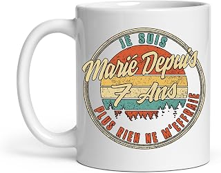Tasse Je Suis Marié Depuis 7 Ans Plus Rien Ne M'effraie