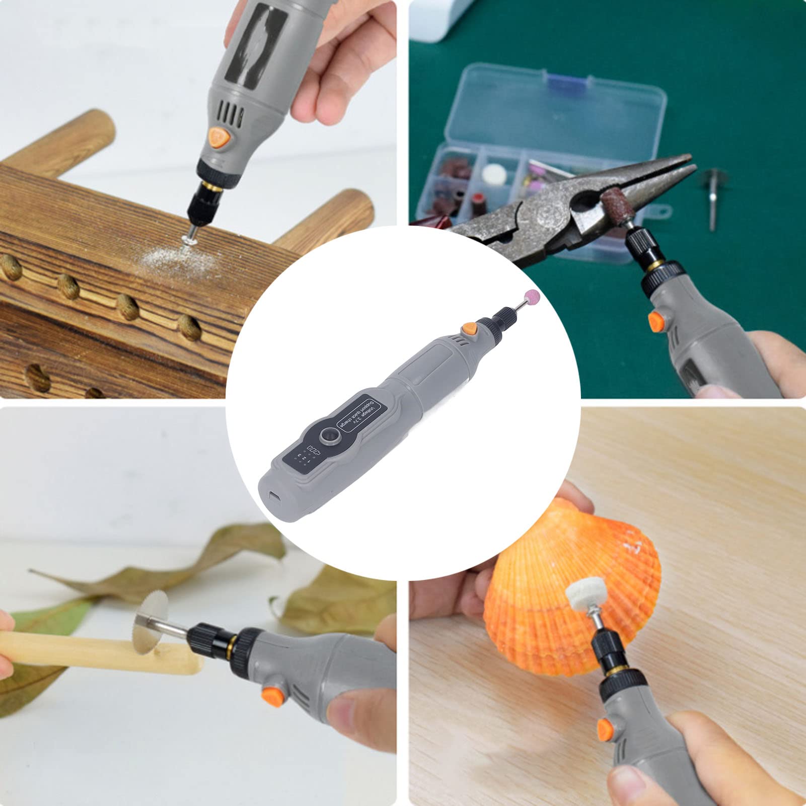 Mini Trapano Elettrico HERZO Senza Fili - 32 Accessori Per Modellismo E Lavorazioni - Foto 11