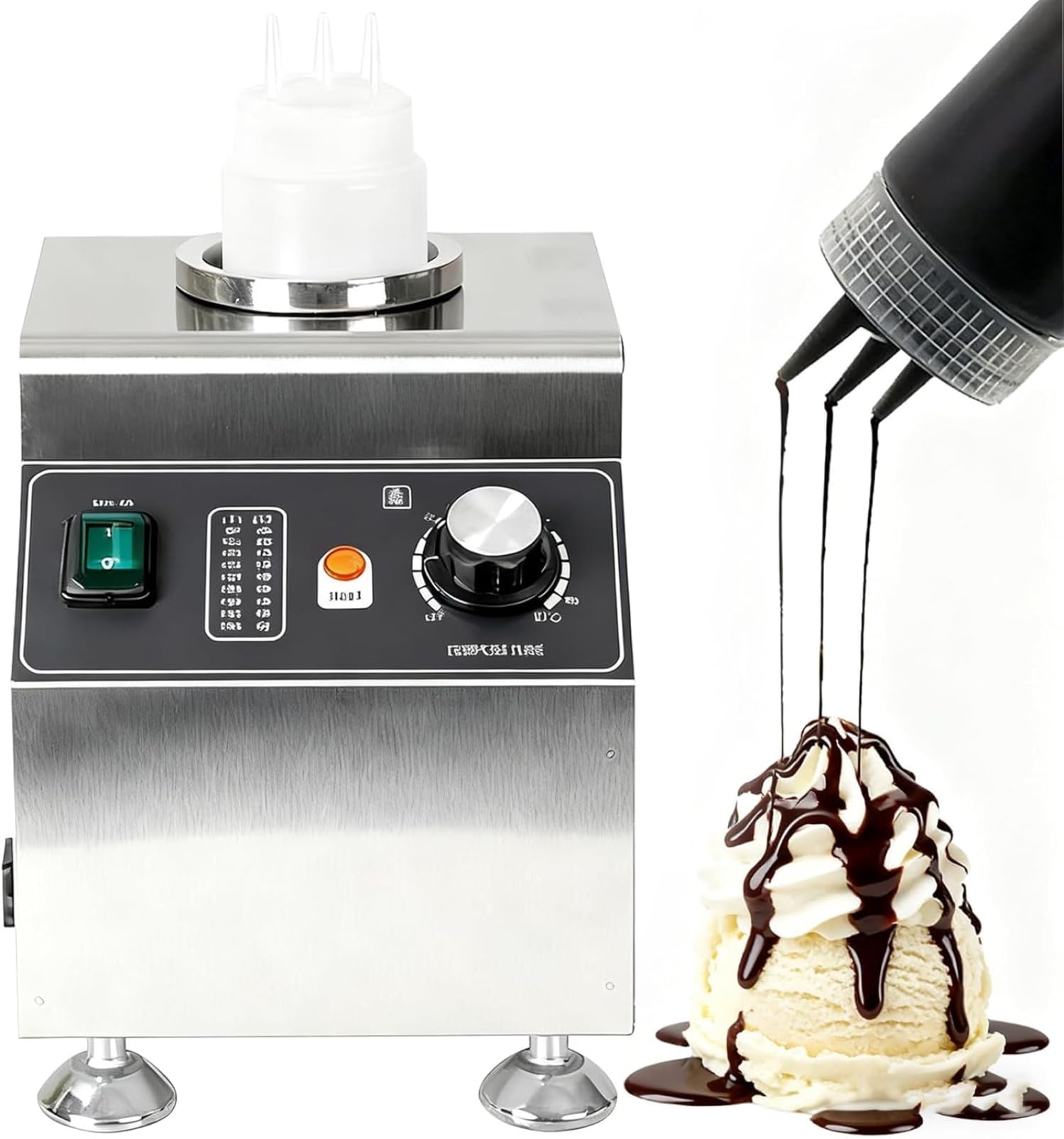 Thermostat de service pour sauce chaude afin d'éviter les textures figées à table