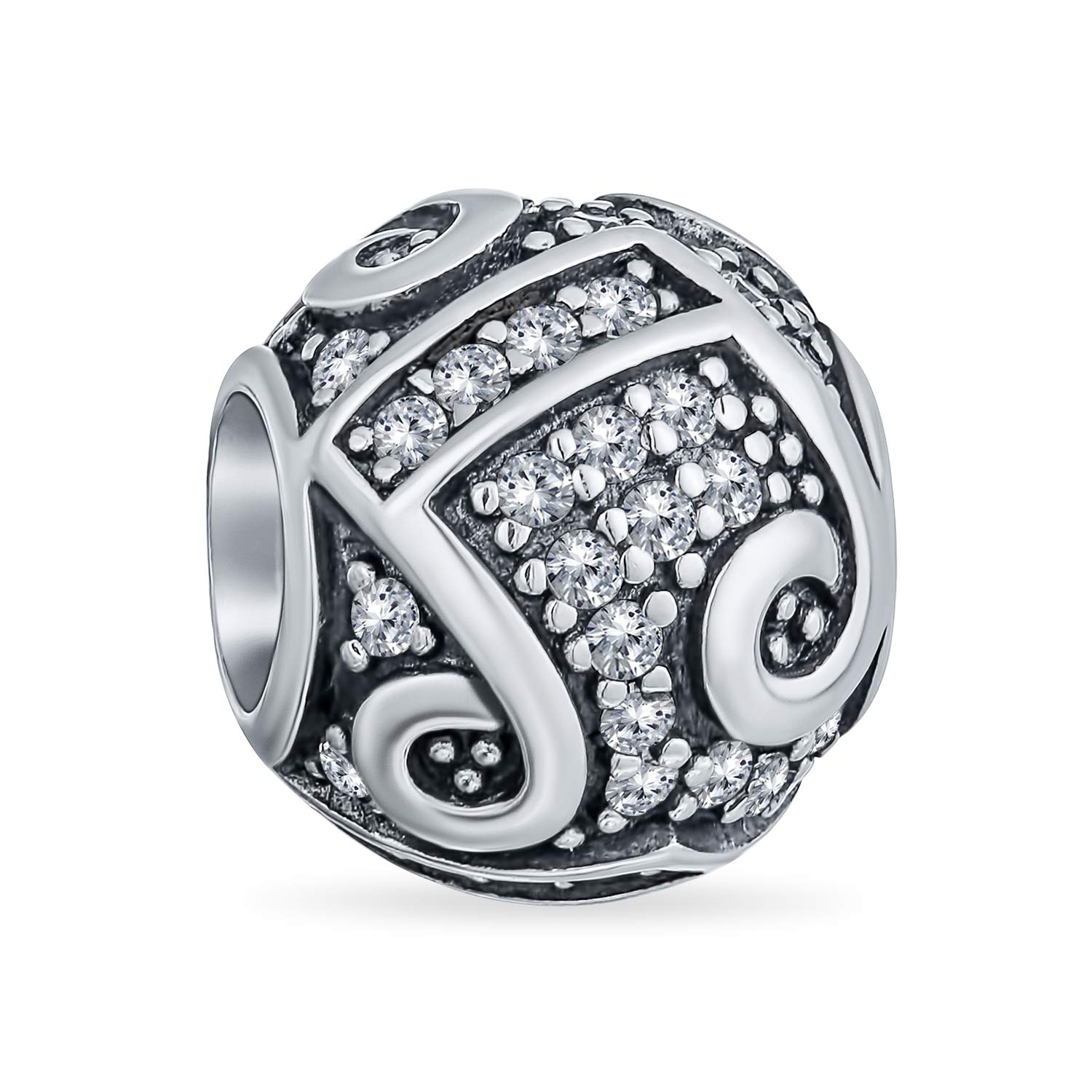 Charm de micrófono en plata de ley .925 que no se oscurece para pulseras de música europeas 5