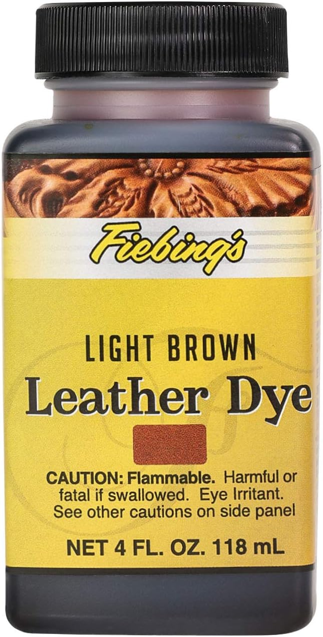 Fiebing's Leather Dye - Light Brown, 4 Ounces