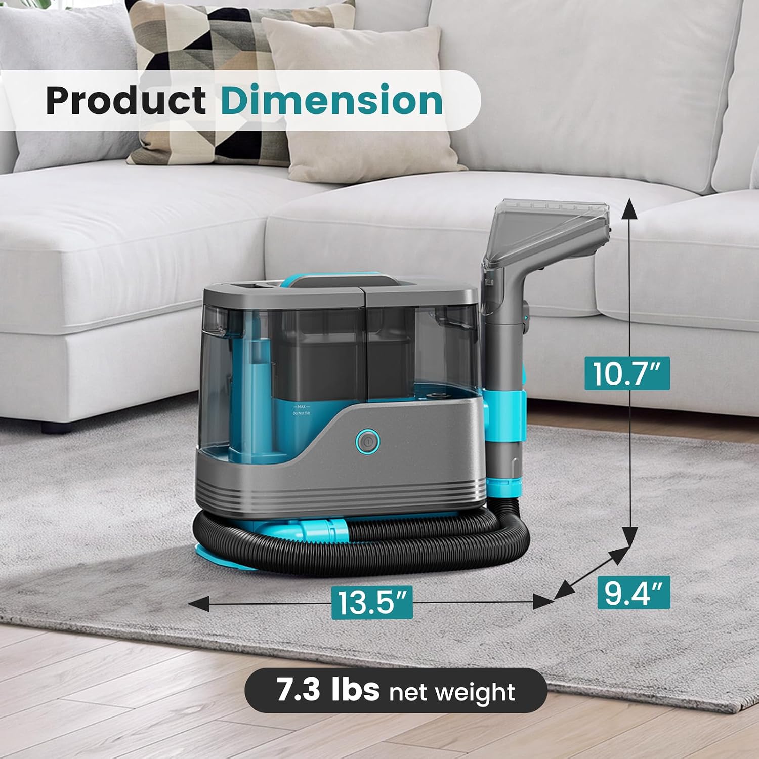 OLIXIS Carpet Cleaner Machine Upholstery Couch Cleaner Solution Portable image 2