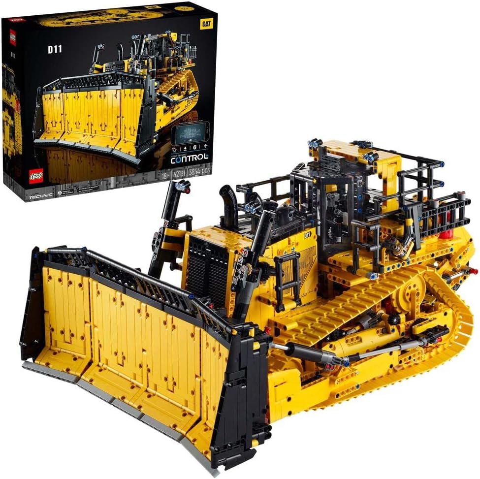 Technic App-Controlled Cat D11T Bulldozer 42131 Building Blocks Toy Car Set (3,854 Pieces)