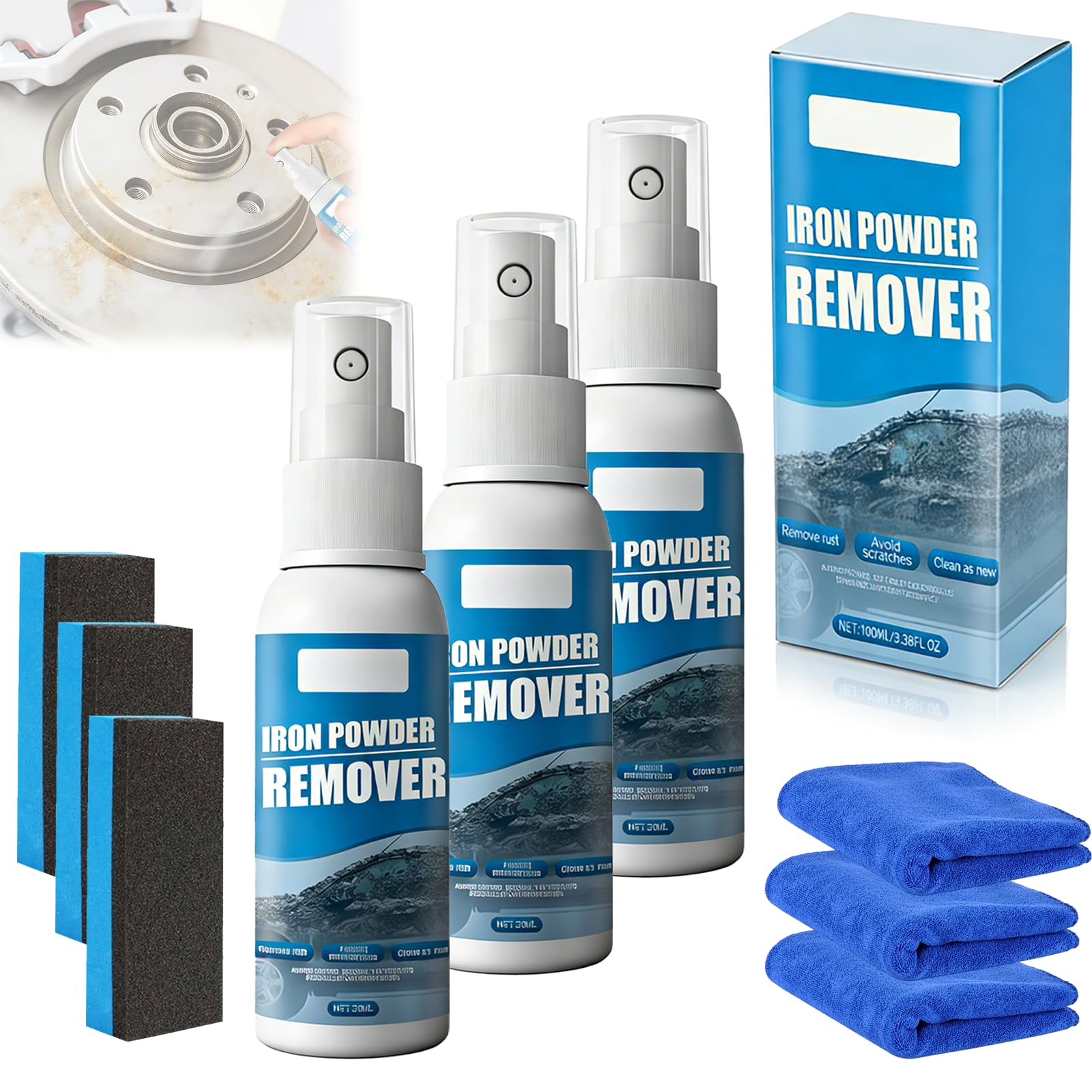 Multi-Functional Quick-Acting Rust Removal Spray, 2026 New Iron Power Remover Spray, Portable Rust Remover Sprays for Metal, Fast-Acting Formula, Bikes, Tools, Cars Surfaces (30mi*2pcs) — view 12