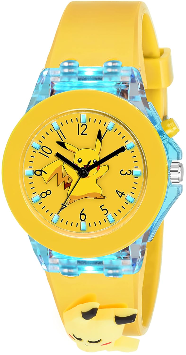 PAPIO® Silicone Band Cute Cartoon Design Multi-Function 7 Color Light Analog Wrist Watch for Kids, Children, Boys, and Girls (ZKD-021-To-047B) PAPIO® Silicone Band Cute Cartoon Design Multi-Function 7 Color Light Analog Wrist Watch for Kids, Children, Boys, and Girls (ZKD-021-To-047B)