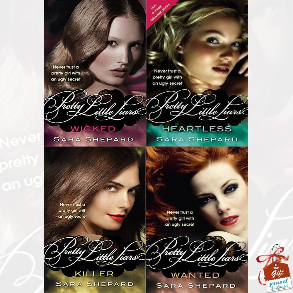 Sara Shepard Pretty Little Liars Books (5 to 8) Collection 4 Books Bundle With Gift Journal (Wicked, Killer, Heartless, Wanted) Paperback