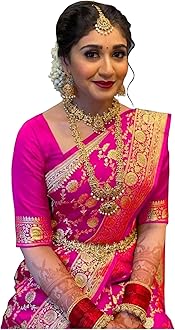 Sugathari Women's Banarasi Saree Pure Kanjivaram Silk Saree Soft new ladies 2023 Design Wear Pattu Sarees Latest Cotton Party Sari collections With Blouse Piece for Wedding sadi (PARI 164 WINE)