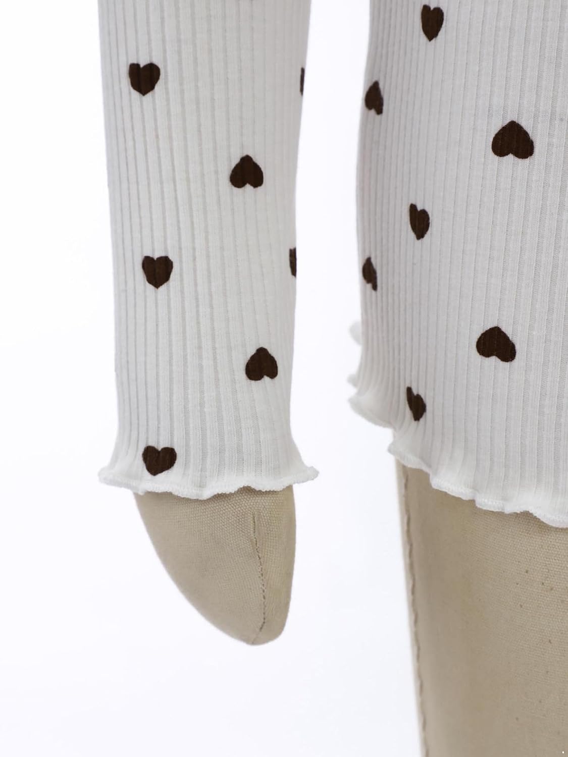 Kids Girls Warm Base Layer Long Sleeve Cute Heart Print Pullover for Cold Weather Wear