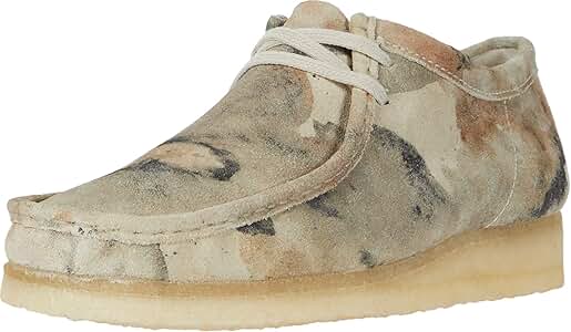 靴 CLARKS ORIGINALS WALLABEE Off WHITE CAMO New Men's Clarks Original Wallabee Off White Camo