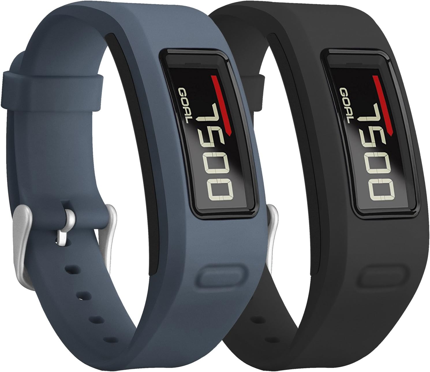 SKYLET Compatible with Garmin Vivofit Bands, Colorful Silicone Replacement Band Compatible with Garmin Vivofit 1 Wristband with Metal Buckle (No Tracker)