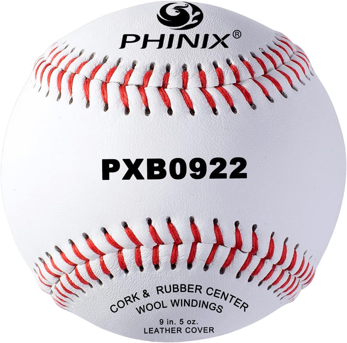 PHINIX Split Leather Baseball Competition Grade and Training Baseball (9 inch, 12 Balls) : Sports & Outdoors