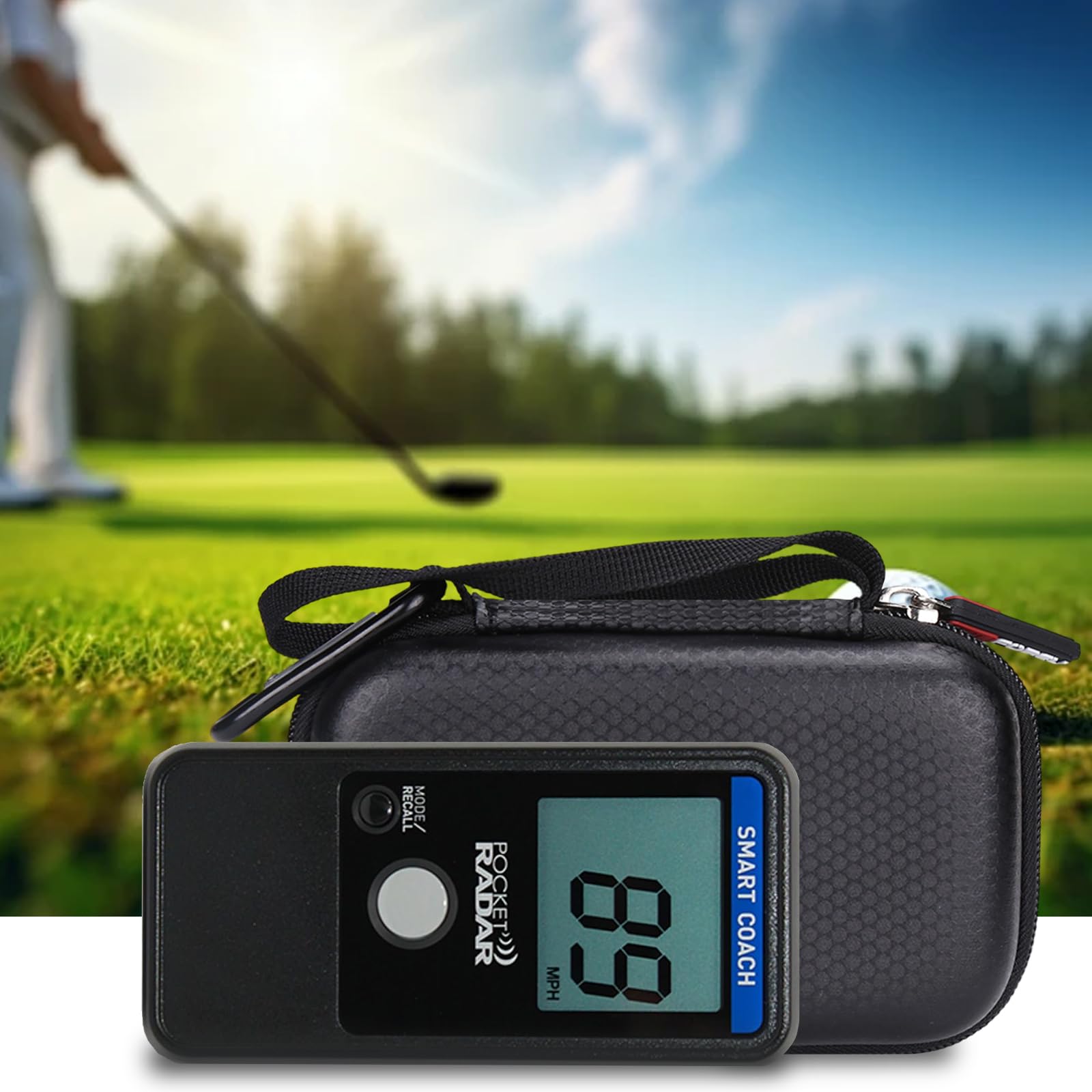 FBLFOBELI Custodia rigida compatibile con Pocket Radar Smart Coach Speed Gun per baseball, allenatore di palla/strumento di allenamento della velocità professionale e pistola radar