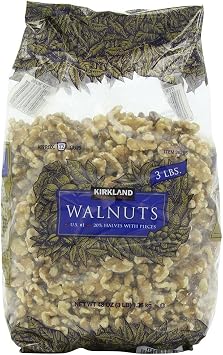 Kirkland Signature Walnuts 48OZ, Pack of 3