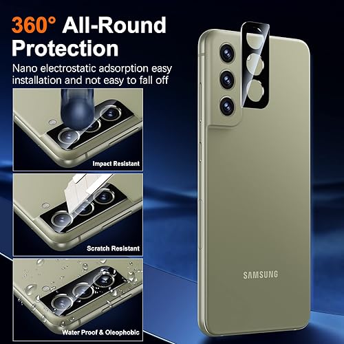 Miniatura 24 de [Paquete de 3+2] Unique Me compatible con Samsung Galaxy S10 de cobertura completa, protector de pantalla de TPU flexible y protector de lente