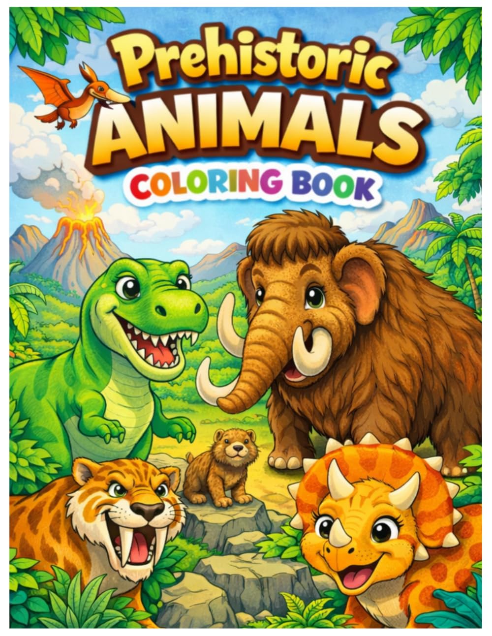 Prehistoric Animal Coloring Book