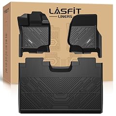 LASFIT Floor Mats for Ford F-150 2015-2026 F150 Lightning 2022-2025 SuperCrew Rear w o Fold Flat Storage Carpet