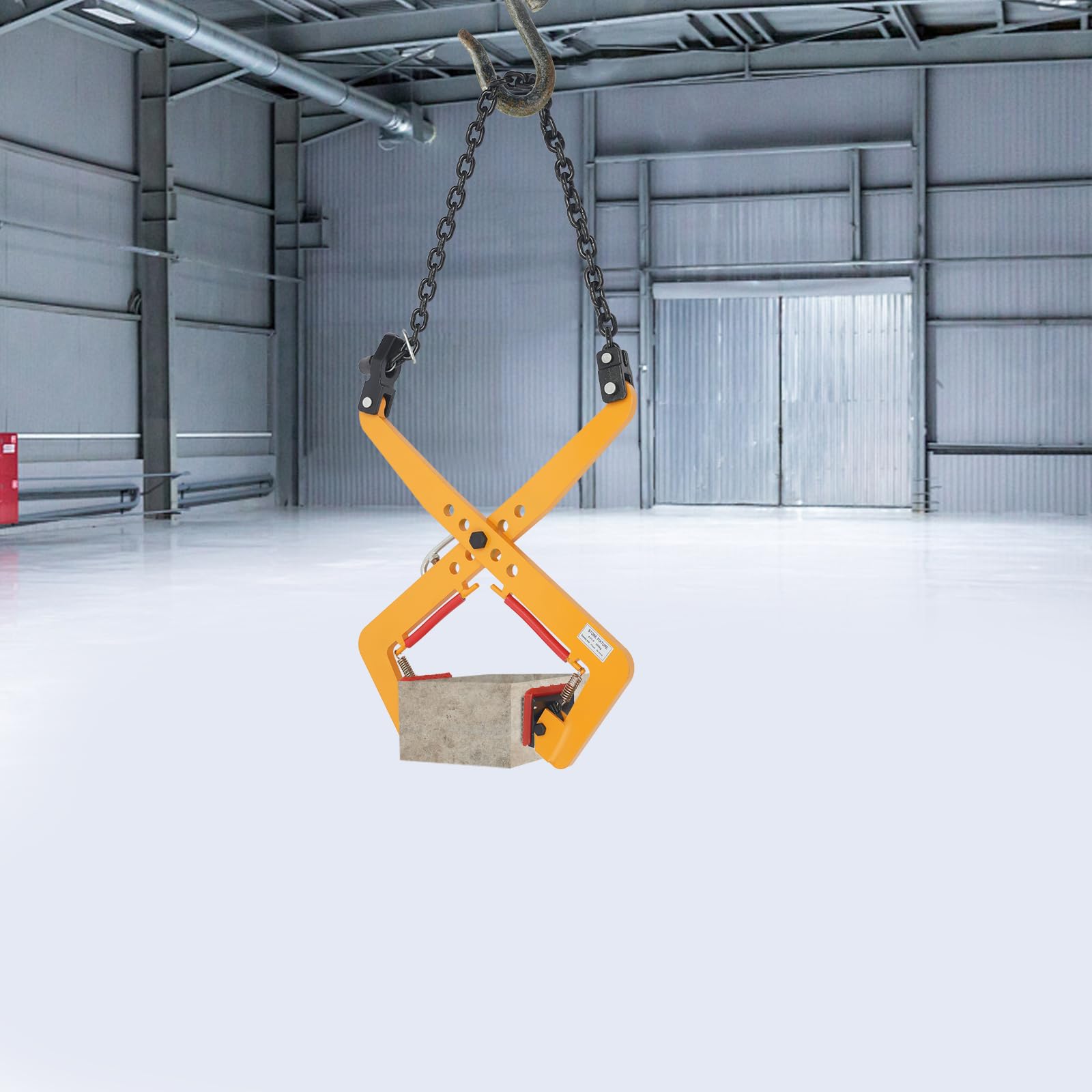 Morsetto per la posa dei cordoli, sollevamento dei bordi, supporto per cordoli e estrazione di pallet, giallo, 350kg, modello XYT-F