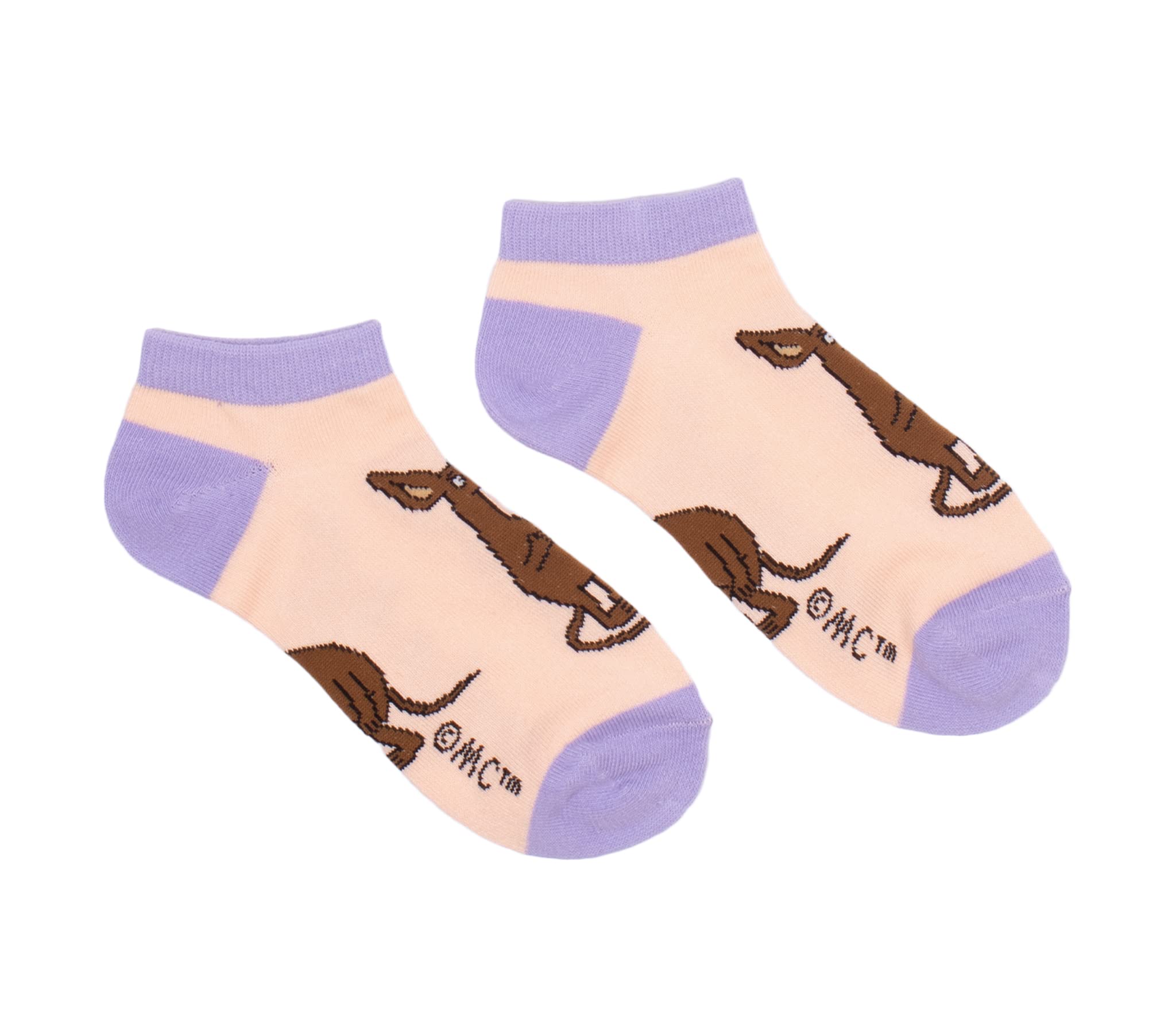 Sniff Happy Ladies Moomin Ankle Socks, Beige, EU36-42