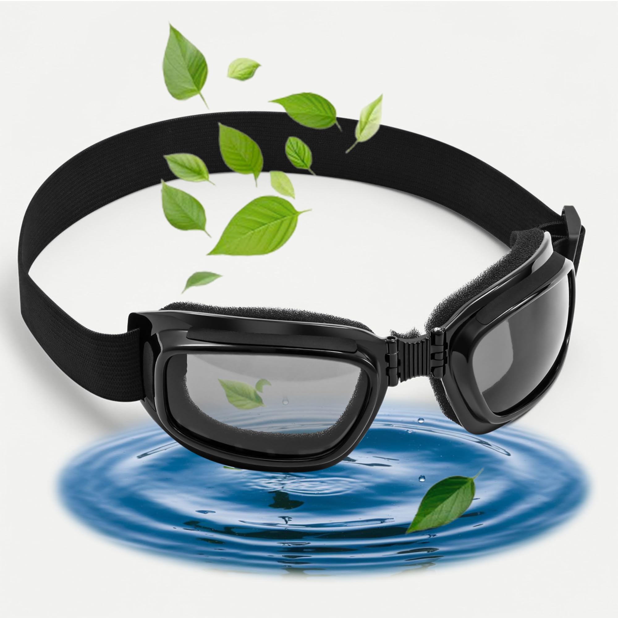 3D Dry Eye Relief Glasses with Comfortable Soft Cushion – Hydrating Silicone Dry Eye Masks with Hydrating Chamber Design, Universal Fit for Day and Night Use (Gray)