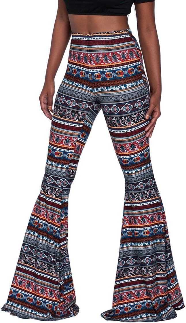 HeroseTall Ladies Soft Flared Leggings Pants Floor Length S-2XL