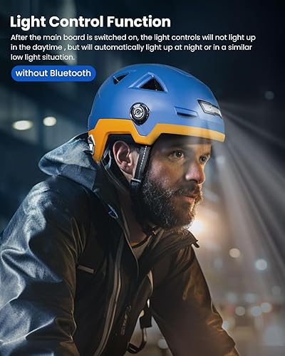 Miniatura 2 de ILM Casco de bicicleta inteligente Bluetooth Control de luz LED de advertencia de freno NTA8776 CE CPSC triple certificación adulto bicicleta casco