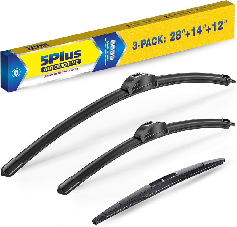 Palhetas do limpador de para-brisa 5 PLUS para Toyota Corolla 2019–2026 e GR Corolla 2023–2024 – Conjunto com 3