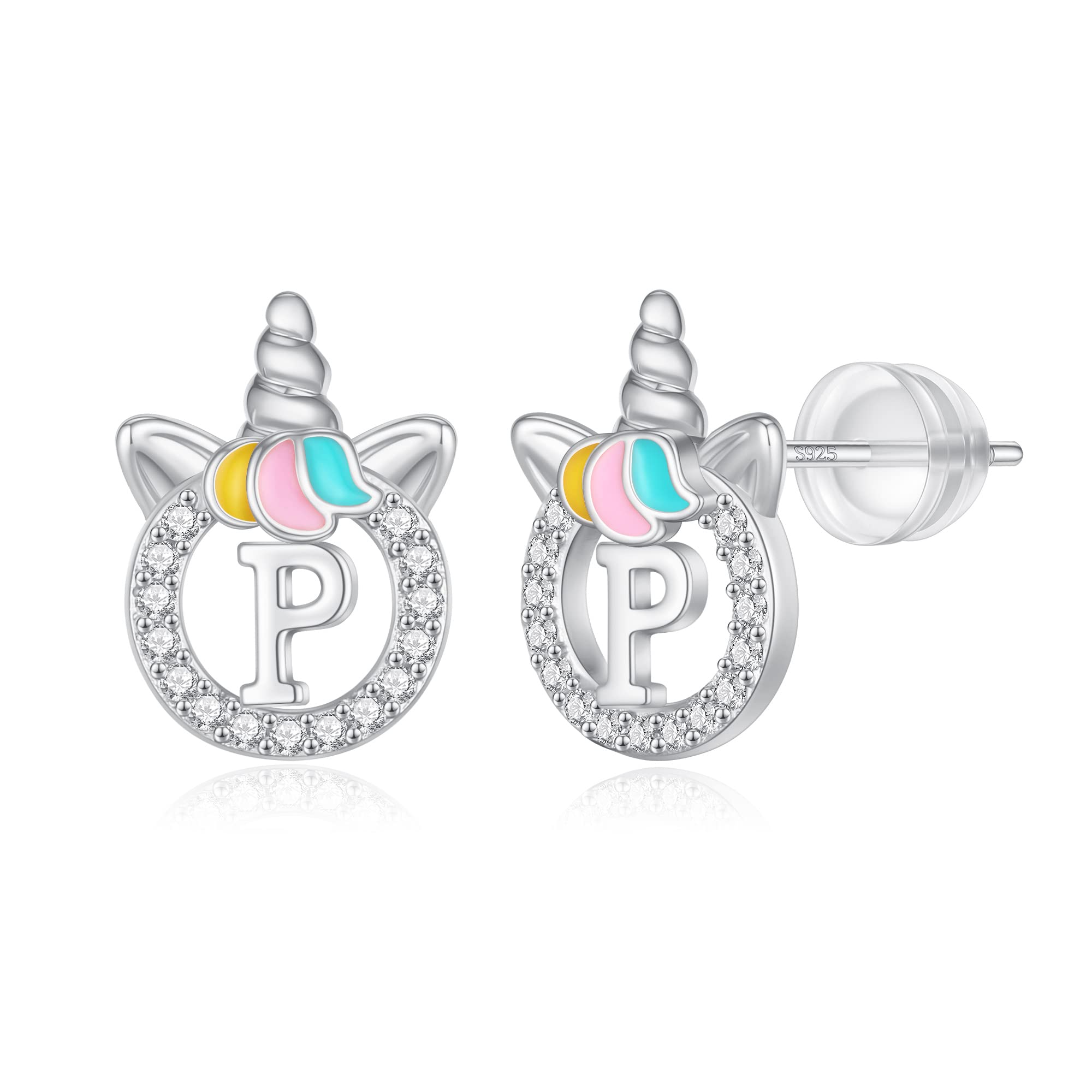 Unicorn Earrings Gifts for Girls - 925 Sterling Silver Stud Earrings