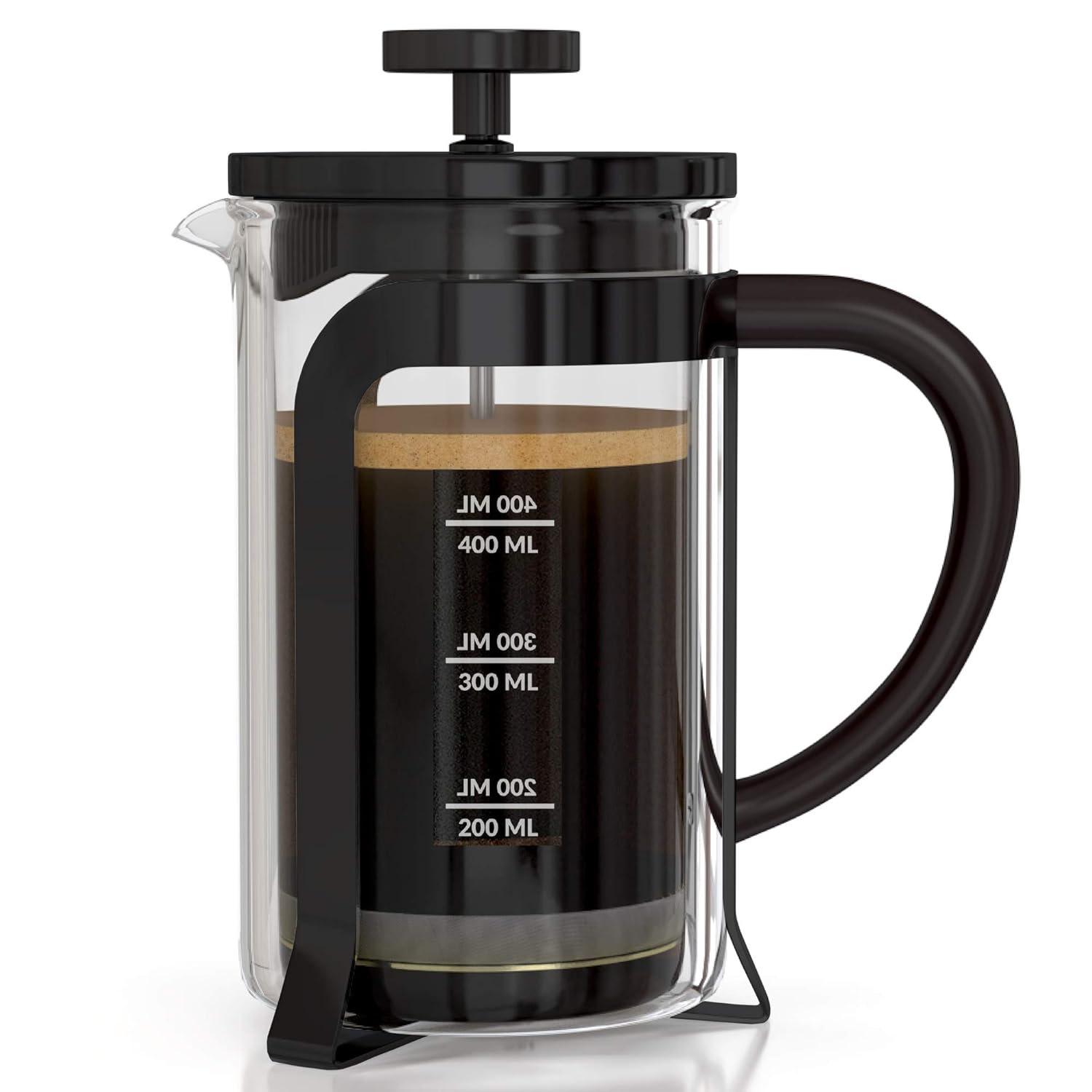 Buy InstaCuppa French Press Coffee Maker 600 ML, 4 Part Superior Filtration System, Heat