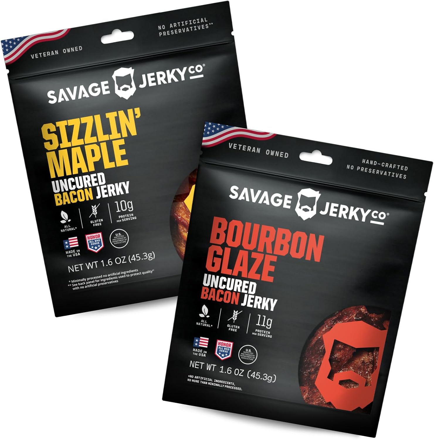 Und Bacon Jerky - Maple Cayenne & Bourbon Glaze