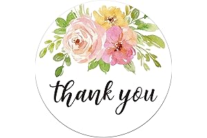 Floral Thank You Stickers for Every Occasion