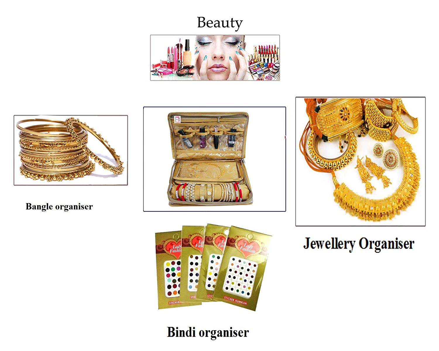 Amazon.com: atorakushon Jewelry Travel Organizer Case Transparent
