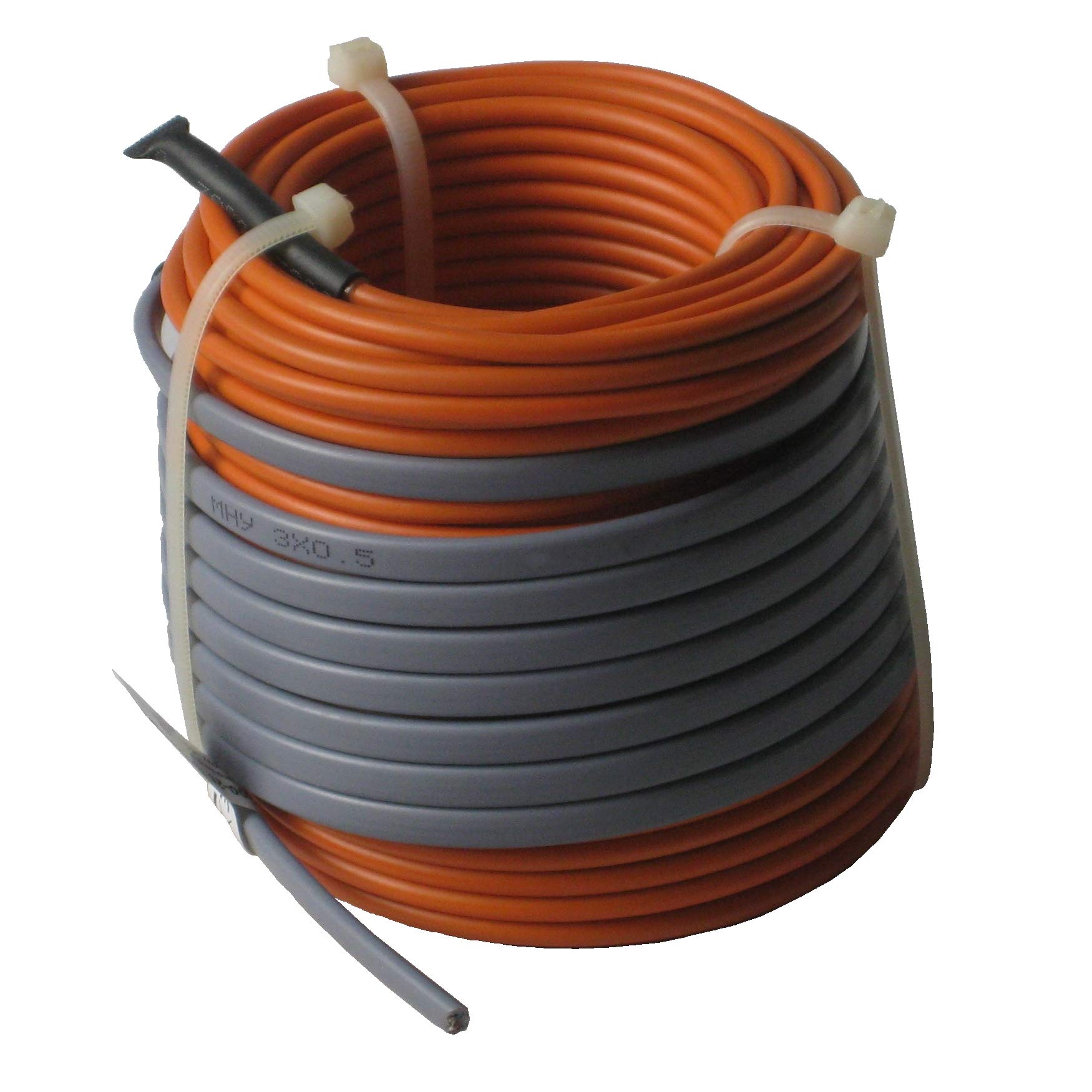 Elektrische Fußbodenheizung HoWaTech Profi Komplett Set TWIN Heizdraht 12 W/m zum individuellen Verlegen, Länge & Fläche:1-1.5m²