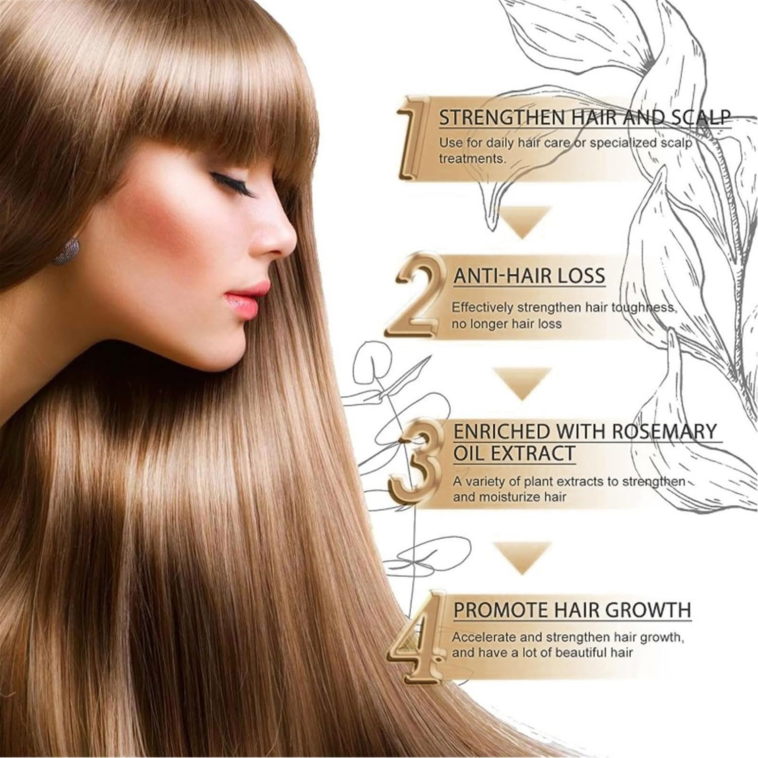 Anti-Hair Fall Shampoo, Anti-Hair Fall Promote Hair Growth for Women & Men, Anti-Hair Loss Shampoo, Enriched with Multiple Botanical Extracts, Suitable for Thinning Hair (100ml)