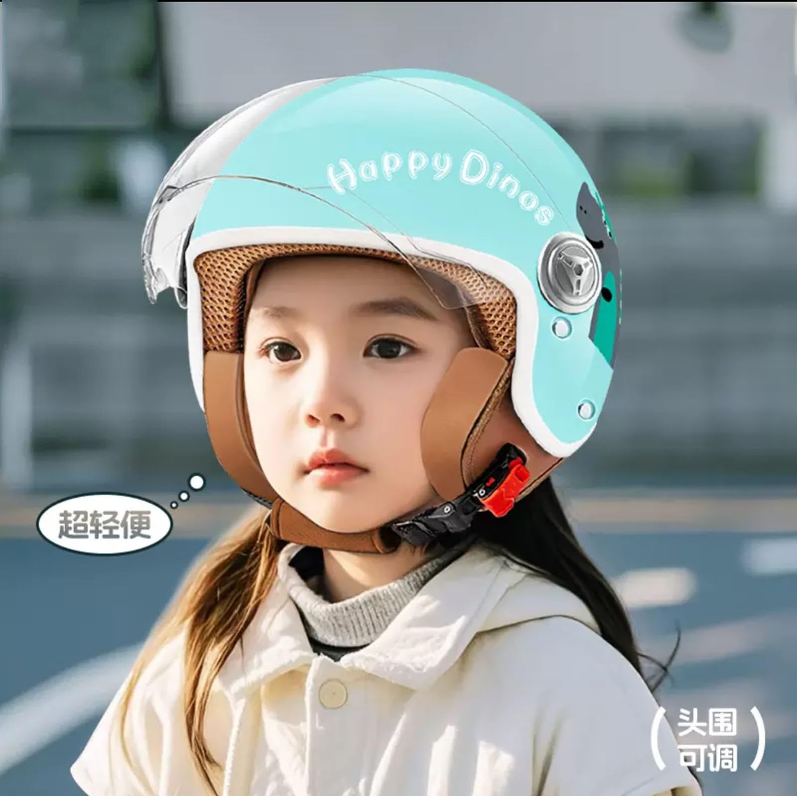 Casco De Moto para Niños, Niñas, Niños, Casco Jet Infantil Homologado ECE con Visera, Casco De Scooter, Casco De Scooter Infantil, Casco De Ciclomotor, Casco De Bicicleta