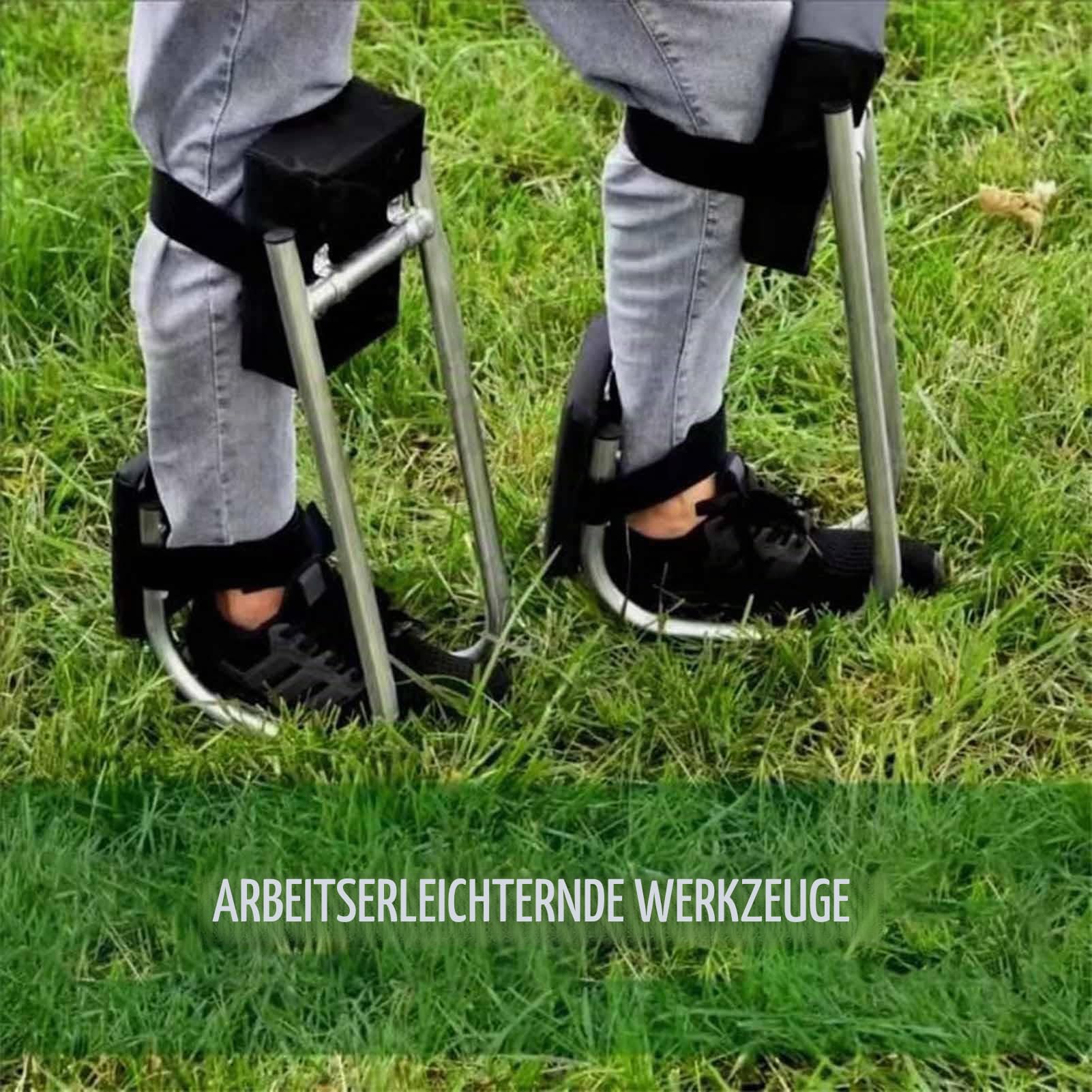 Kniesitz Für Die Gartenarbeit Knieschiene Mit Sitz Kniepolster Für Die Gartenarbeit Stuhl Aus Edelstahl Tragbarer Kniesitz Beinschiene Kniesitz Zum Schutz Der Knie Füße Und Beine, Schwarz