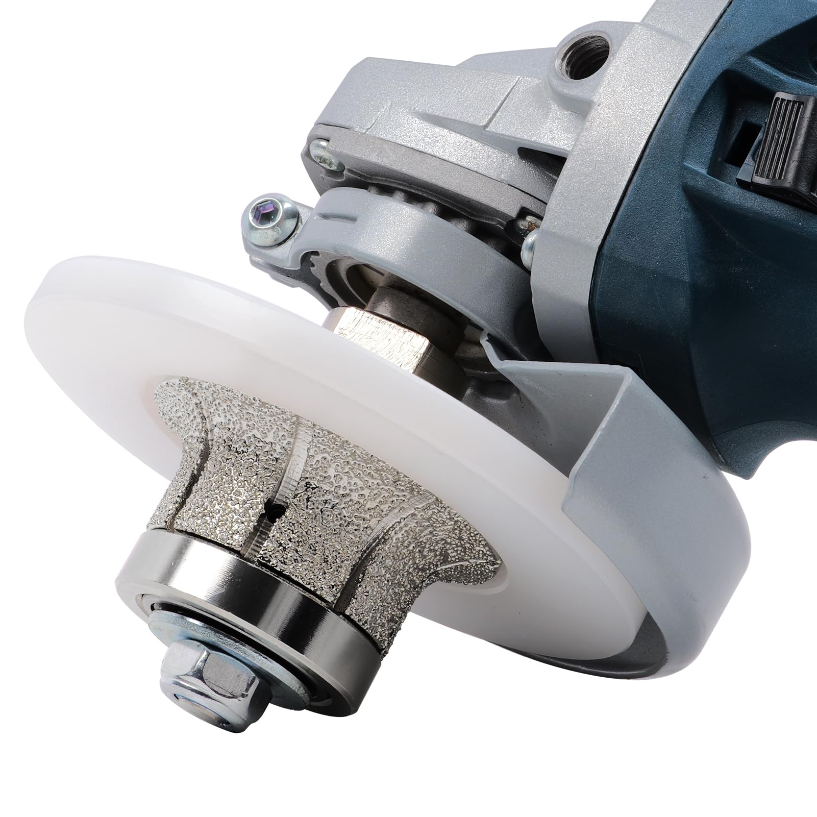 Half Bullnose Grinding Wheel Diamond Hand Profiler - 20mm Edge Shaping Router Bits for Granite Quartz Marble & Stone Kitchen Worktops - Image 4