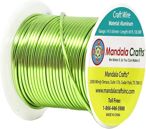 Miniatura 236 de Mandala Crafts - Alambre de aluminio anodizado de calibre 22 para hacer joyas - 121.92 m de alambre flexible de color en tonos pastel - Flexible