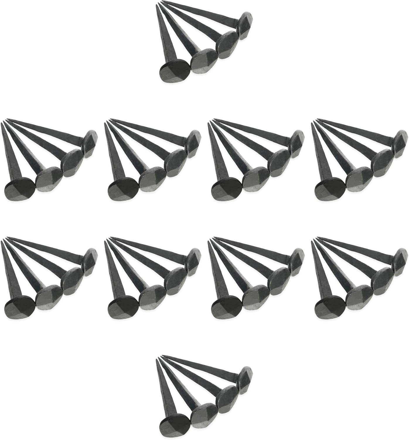 Hand Forged Handmade Traditional Old Antique Rustic Rose Spike Vintage Victorian Head Wrought Black Iron Nail Wood Crafts Door Furniture Decorative Studs pins Nails 1 kg