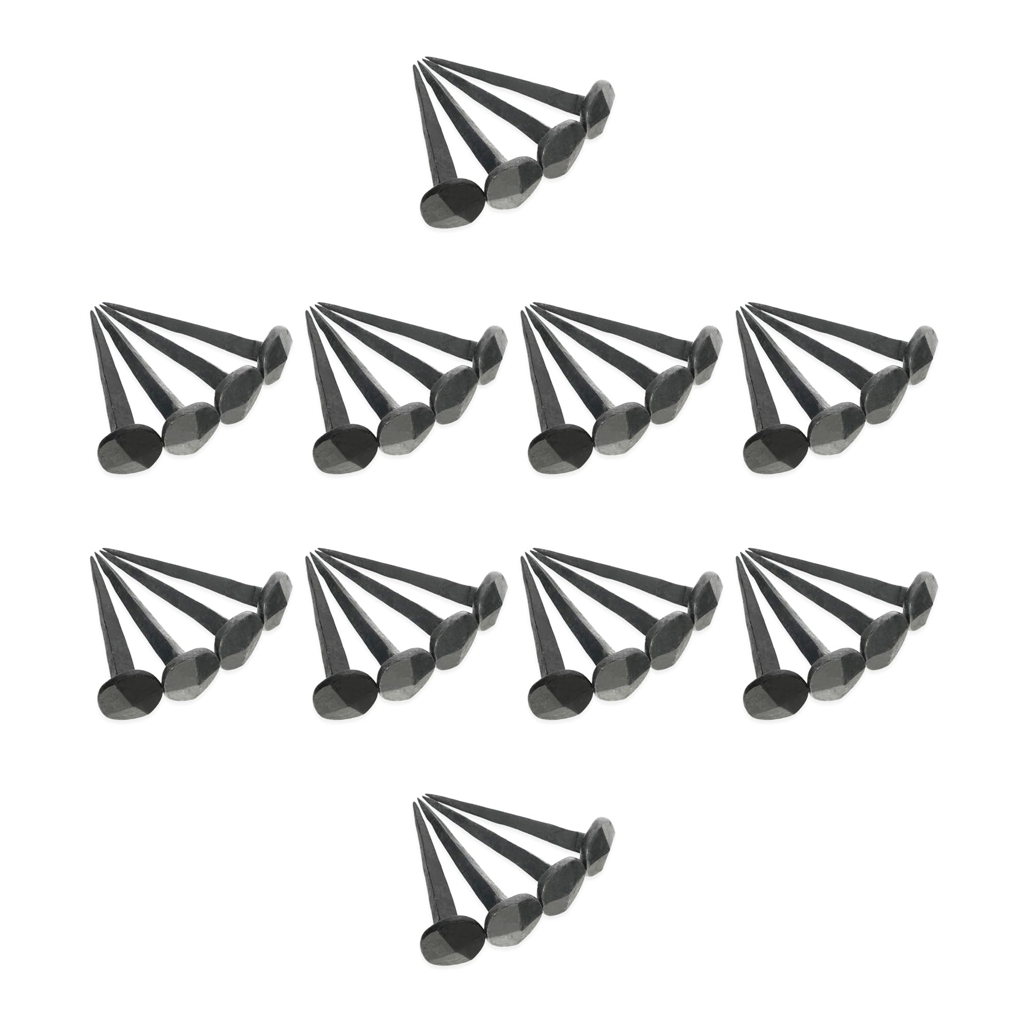 Hand Forged Handmade Traditional Old Antique Rustic Rose Spike Vintage Victorian Head Wrought Black Iron Nail Wood Crafts Door Furniture Decorative Studs pins Nails 1 kg