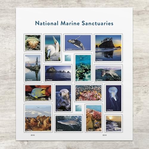 National Marine Sanctuaries (Sheet of 16) First-Class Mail Forever Postage Stamps Scott #5713